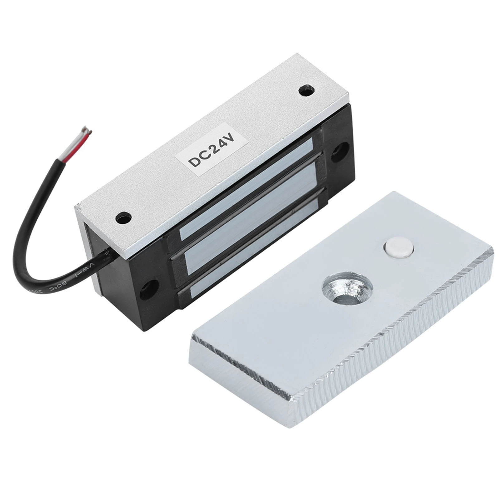 الأمن DC24V قفل كهرومغناطيسي صغير مستقر قفل الباب المغناطيسي الإلكتروني 60 كجم القوة القابضة السلطة على قفل سهلة التركيب #3