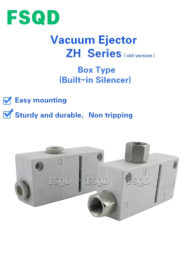 Box-type vacuum generator ZH05BS-06-06 ZH05BL-06-06 ZH07BS-01-01 ZH10BS-01-01 ZH13BS-08-10 ZH Series