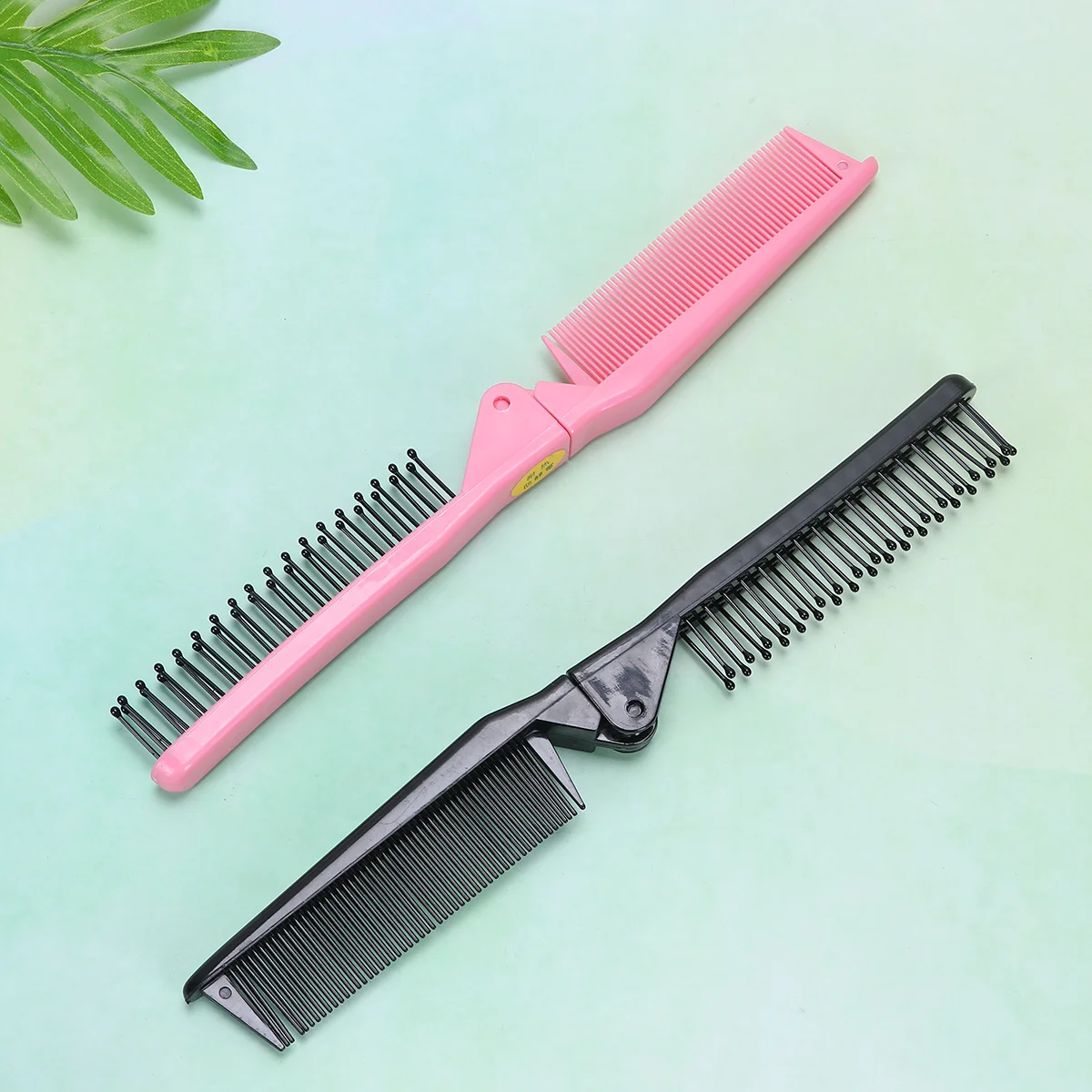 

6Pcs Foldable Comb Double-Headed Anti-Static Hair Folding Comb Compact Portable High Temperature Resistant for Home Salon Travel