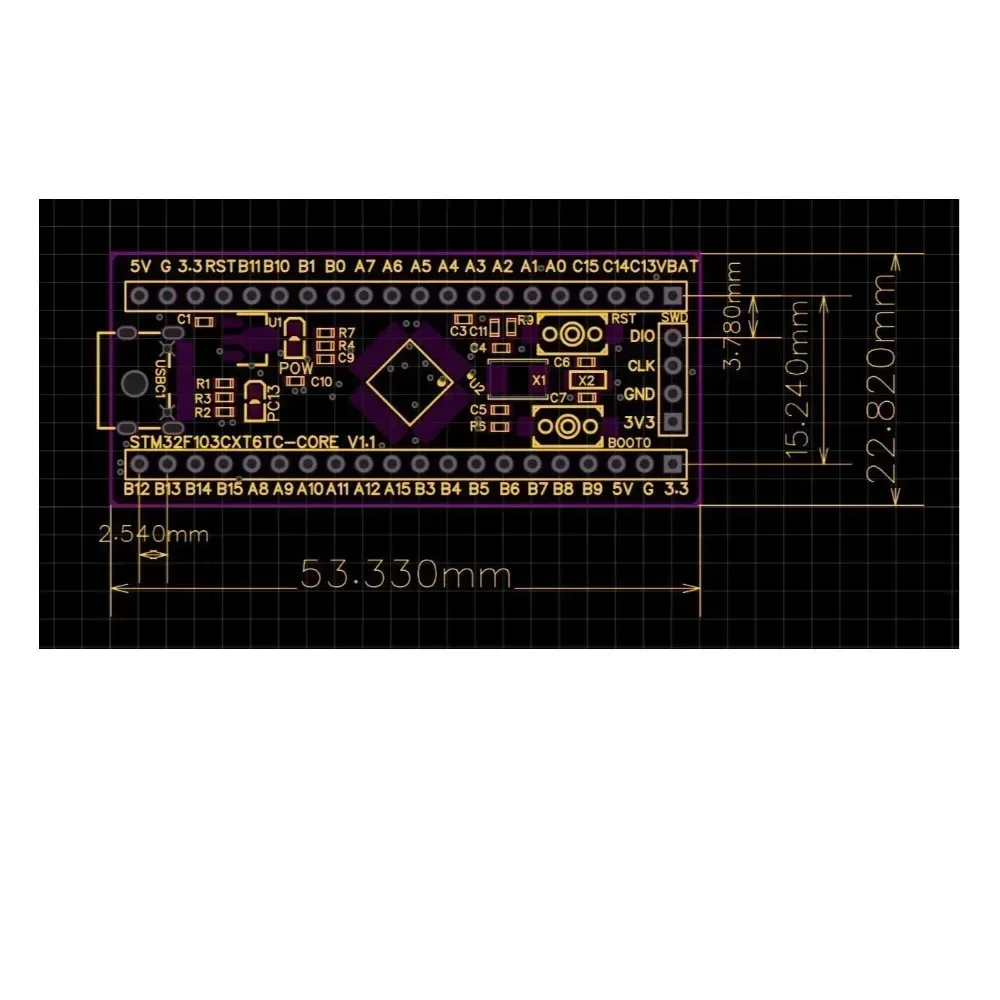 STM32F103C6T6 Minimum system board MCU core board STM32 ARM