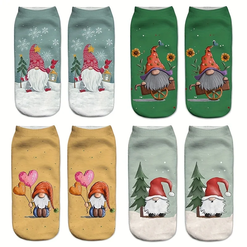 4 ΠΏΠ°ΡΡ Π½ΠΎΡΠΊΠΎΠ² Ρ 3D-ΠΏΡΠΈΠ½ΡΠΎΠΌ ΠΈ ΡΠΈΡΡΠ½ΠΊΠΎΠΌ Π‘Π°Π½ΡΠ°-ΠΠ»Π°ΡΡΠ°, ΡΠ½ΠΈΡΠ΅ΠΊΡ, ΠΏΠΎΠ΄Ρ
ΠΎΠ΄ΡΡ Π΄Π»Ρ Π²ΡΠ΅Ρ
ΡΠ΅Π·ΠΎΠ½ΠΎΠ². 4 ΠΏΠ°ΡΡ Π½ΠΎΡΠΊΠΎΠ² Ρ 3D-ΠΏΡΠΈΠ½ΡΠΎΠΌ ΠΈ ΡΠΈΡΡΠ½ΠΊΠΎΠΌ Π‘Π°Π½ΡΠ°-ΠΠ»Π°ΡΡΠ°, ΡΠ½ΠΈΡΠ΅ΠΊΡ, ΠΏΠΎΠ΄Ρ
ΠΎΠ΄ΡΡ Π΄Π»Ρ Π²ΡΠ΅Ρ
ΡΠ΅Π·ΠΎΠ½ΠΎΠ².