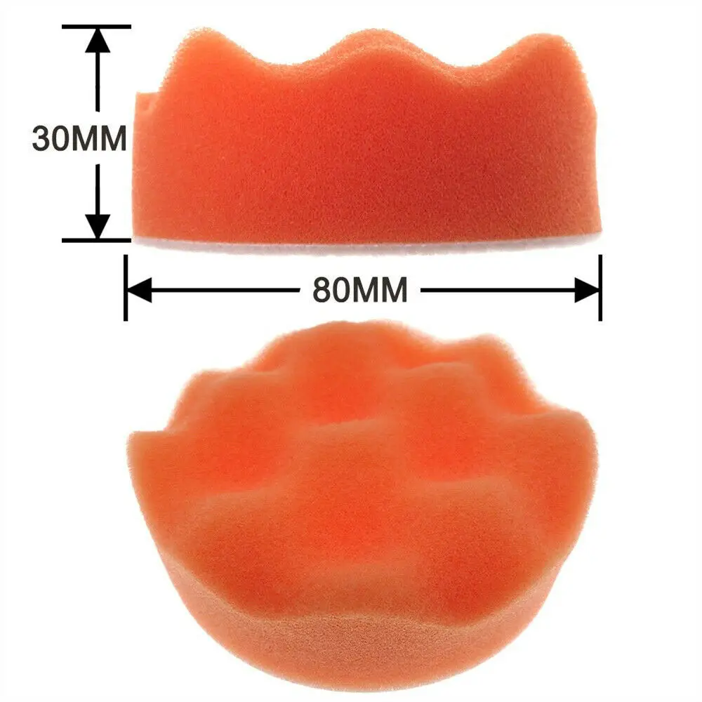 3 "นิ้ว80Mm Polisher ขัดทำความสะอาดแผ่นสำหรับเจาะฟองน้ำบัฟเฟอร์ Waxing Buffing แผ่นขัดกระดาษทราย Buffing แผ่น