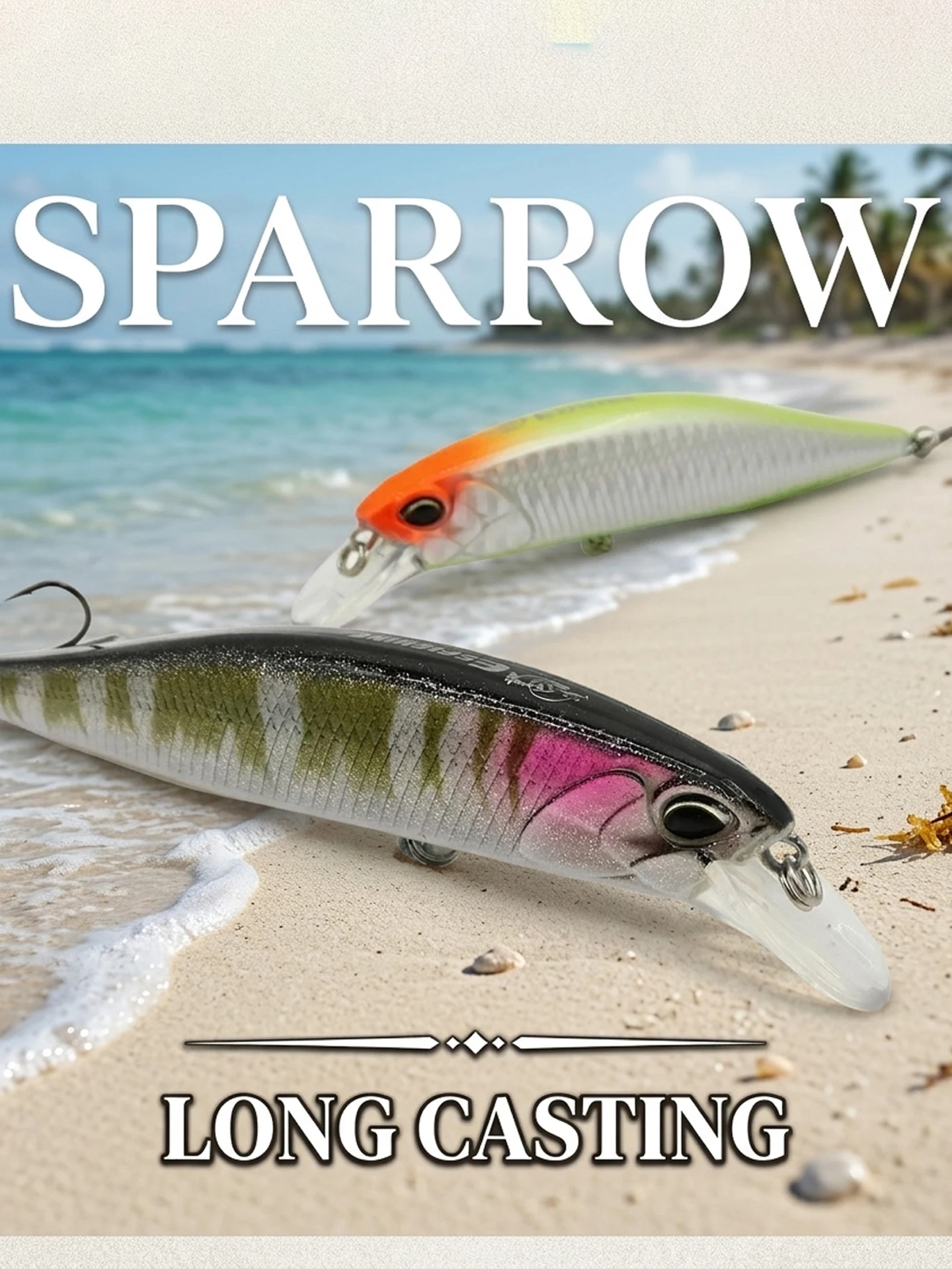 ESFISHING 미노우 낚시 미끼 100mm 16g 스파로우 미노우 색상 선택 가능 하드... - 2