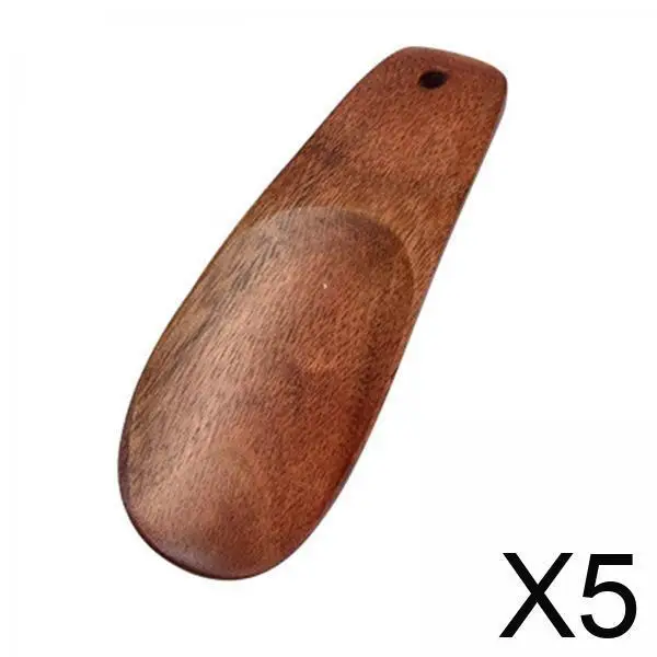 

Portable Shoe Horn Wooden Shoe Spoon Multifunctional Footwear Dressing Aid Long Handle for Seniors Kids Home