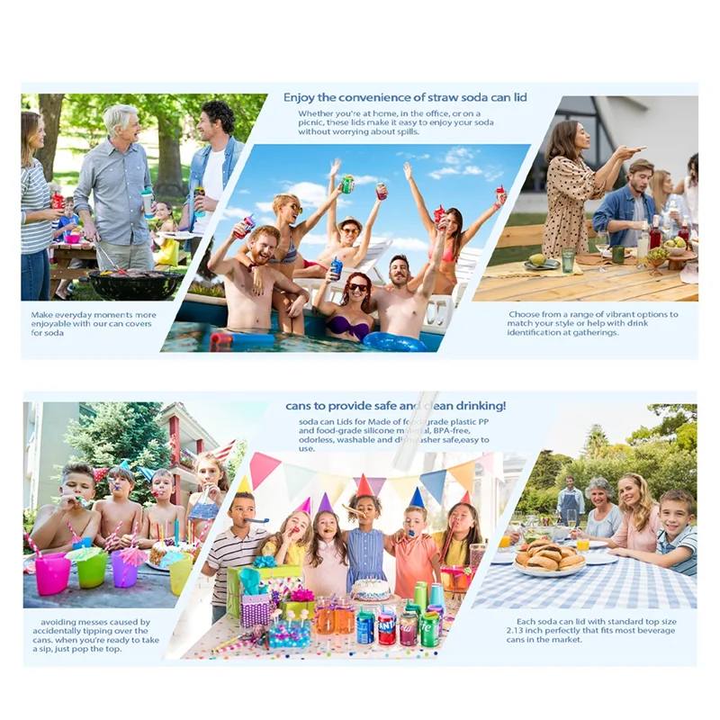 B08B-علبة حامل ل 12 أونصة يمكن يغطي مع القش + يمكن حامل مع مقبض الصودا يمكن الأغطية ومجموعة أصحاب