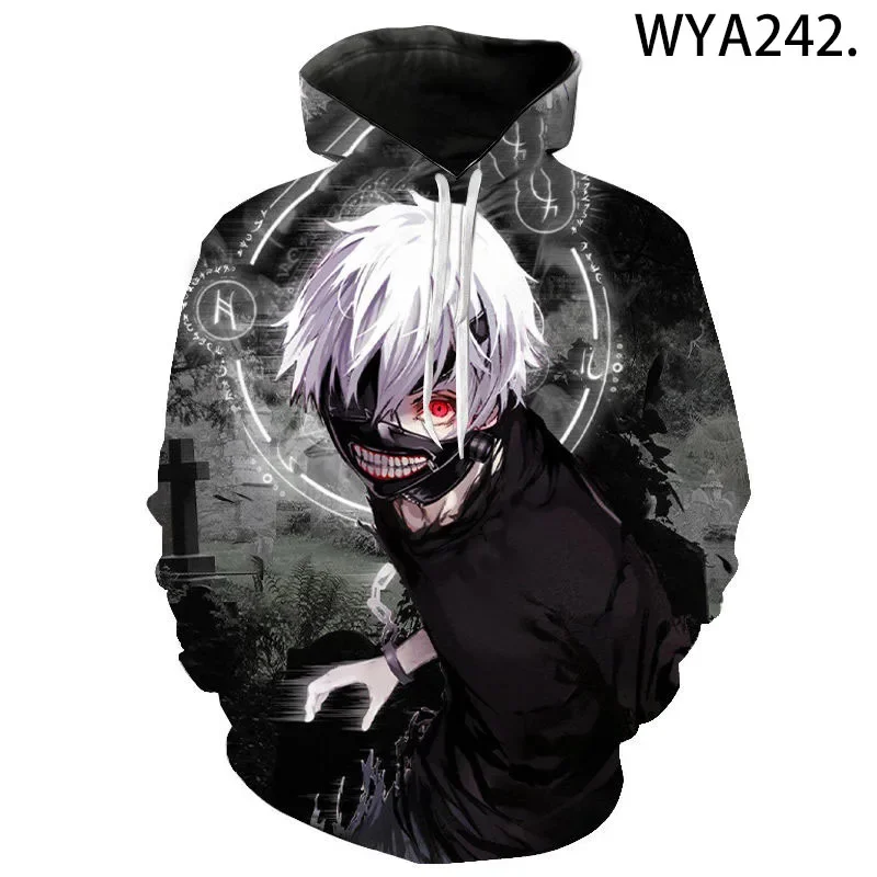 Tokyo Ghoul-Sudadera de Kaneki Ken para hombre, chaqueta bidimensional de anime, Jersey periférico, ropa de otoño e invierno