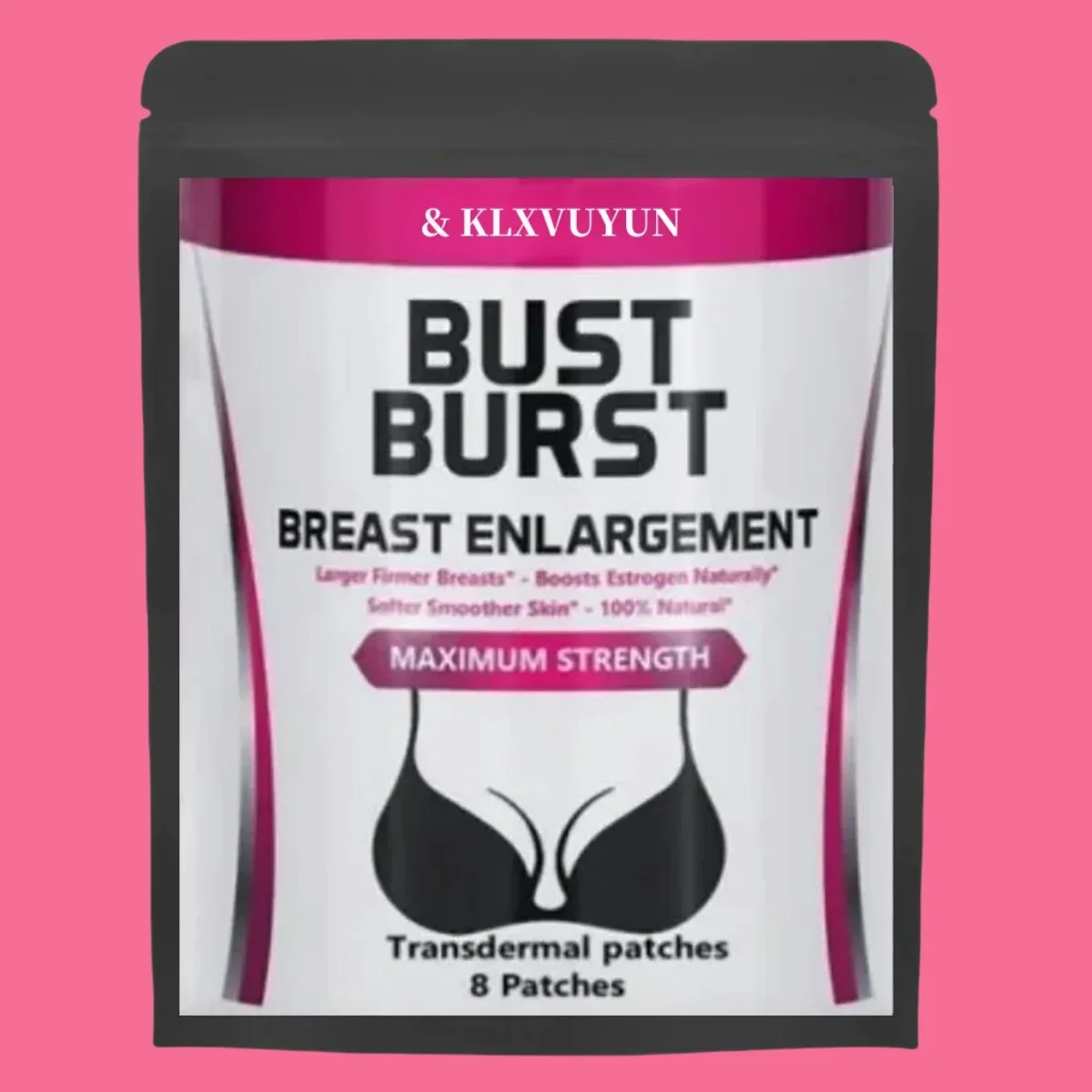 Bigger Breast Enlargement Enhancement Firmer Fuller Larger Bust, Transdermal Patch, Made In Usa