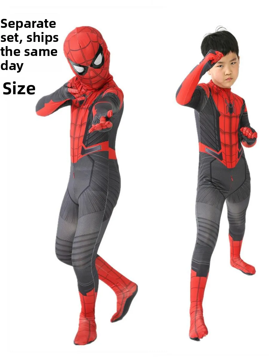 

Новый комбинезон для косплея «Герой паука», детский костюм для выступлений, летний сценический костюм из полиэстера