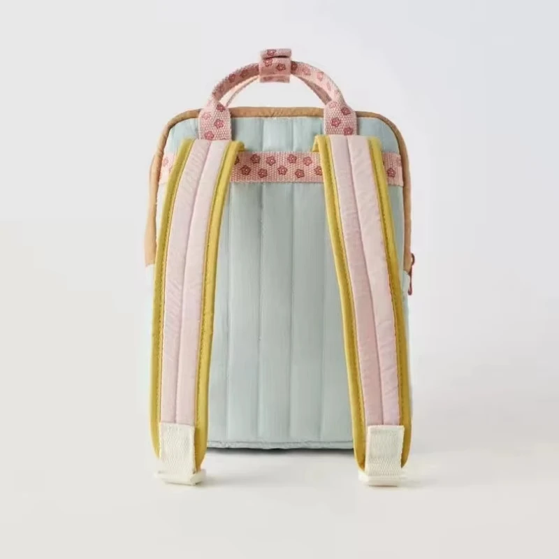 Nueva mochila ligera para niños, bonito colgante de girasol para compras con bolso escolar pequeño colorido, bolso de hombro para niñas