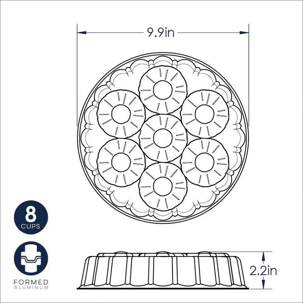 Pineapple Upside Down Cake Pan Nonstick Aluminum Bakeware Durable Easy Release Kitchen Tool Baking Desserts Party Treats