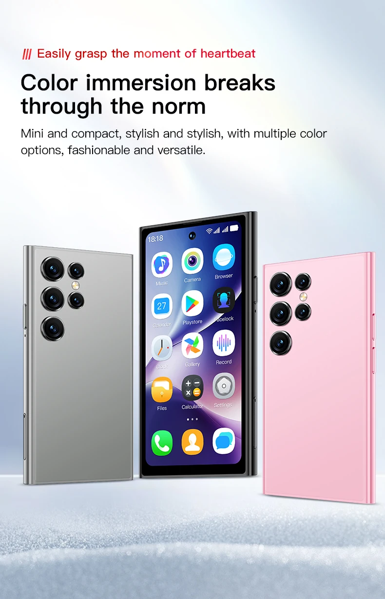 ONEMYTH S25 Pro 3G Smartphone 4.0inches MTK 2GB RAM 16GB ROM Dual SIM Card 5MP 2000mAh Type-C Android Cellphone Face Unlock
