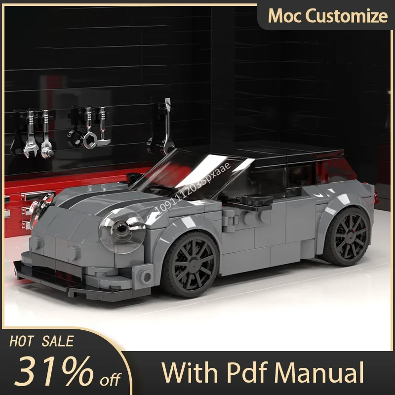 

270 шт. Moc Car Mini John Cooper Works City Champions гоночные строительные блоки креативная сборка кирпичи игрушки детские образовательные подарки