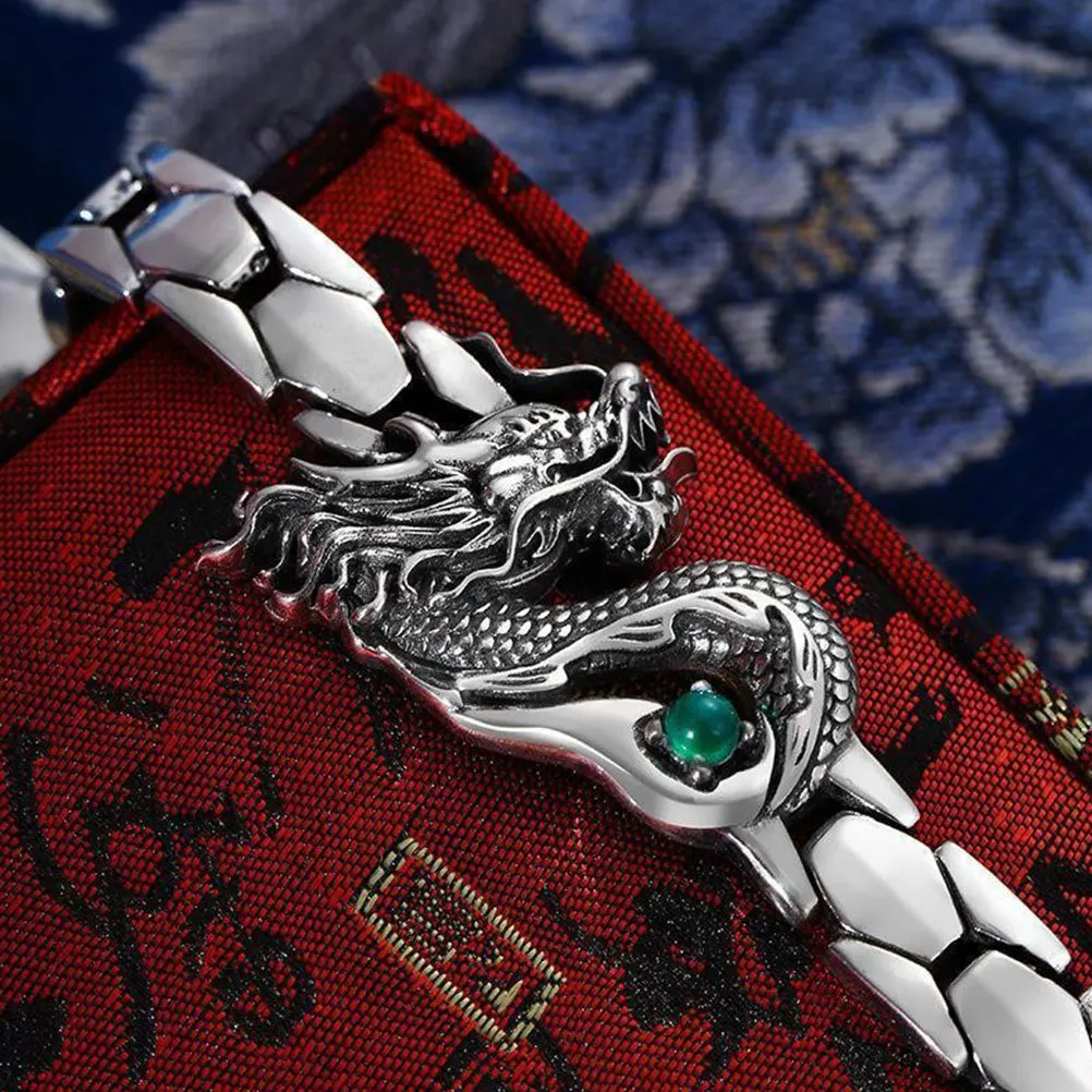 سوار تنين متين مصنوع من مادة صلبة عصرية لتزيين المعصم والمجوهرات الجمالية هدية مثالية للنساء