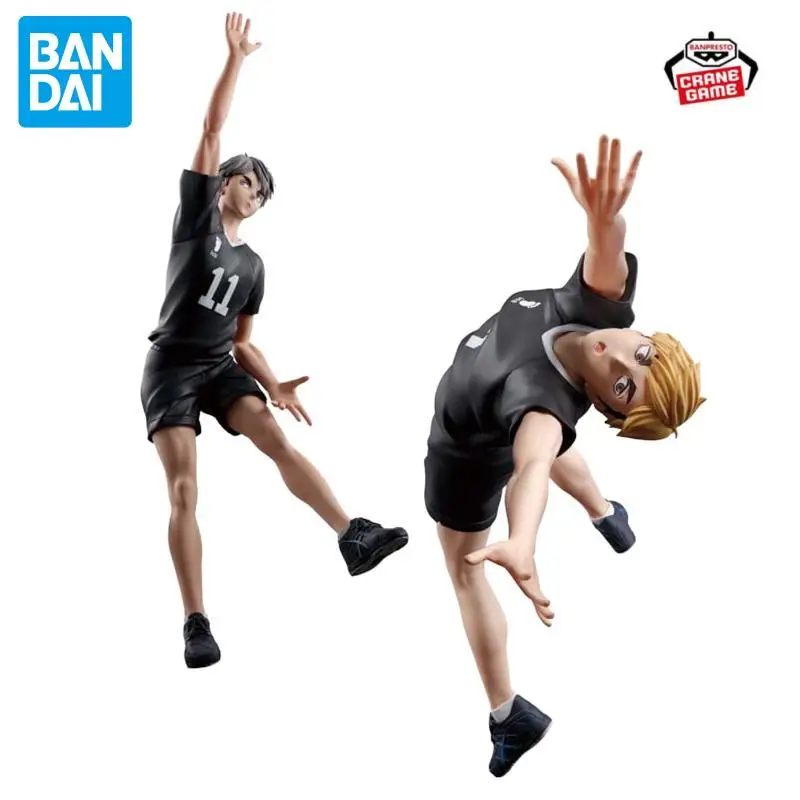 

в наличии BANDAI BANPRESTO Original Haikyuu!! Miya Osamu Miya atsumu 15 см/18 см фигурка аниме модель игрушки коллекции украшения подарок