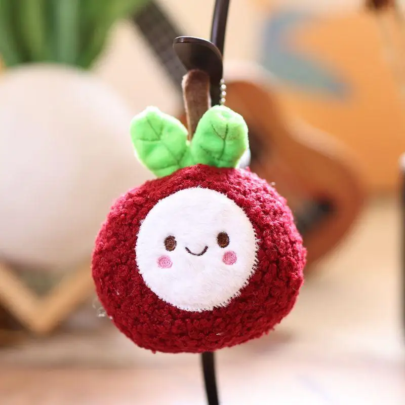 

Набор плюшевых ключей Kawaii Litchi | 11см | Имитация фруктовой куклы | Забавная подвеска для сумки | Брелок для ключей от машины для детей