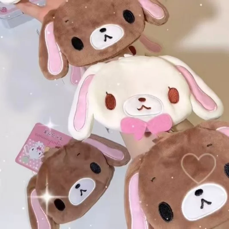 Sanrio Sugarbunnies Cartoon Morbido Peluche Portamonete Mini Borsa per il trucco Rossetto Cuscino d'aria Zaino portaoggetti Borsa interna Regalo per ragazza