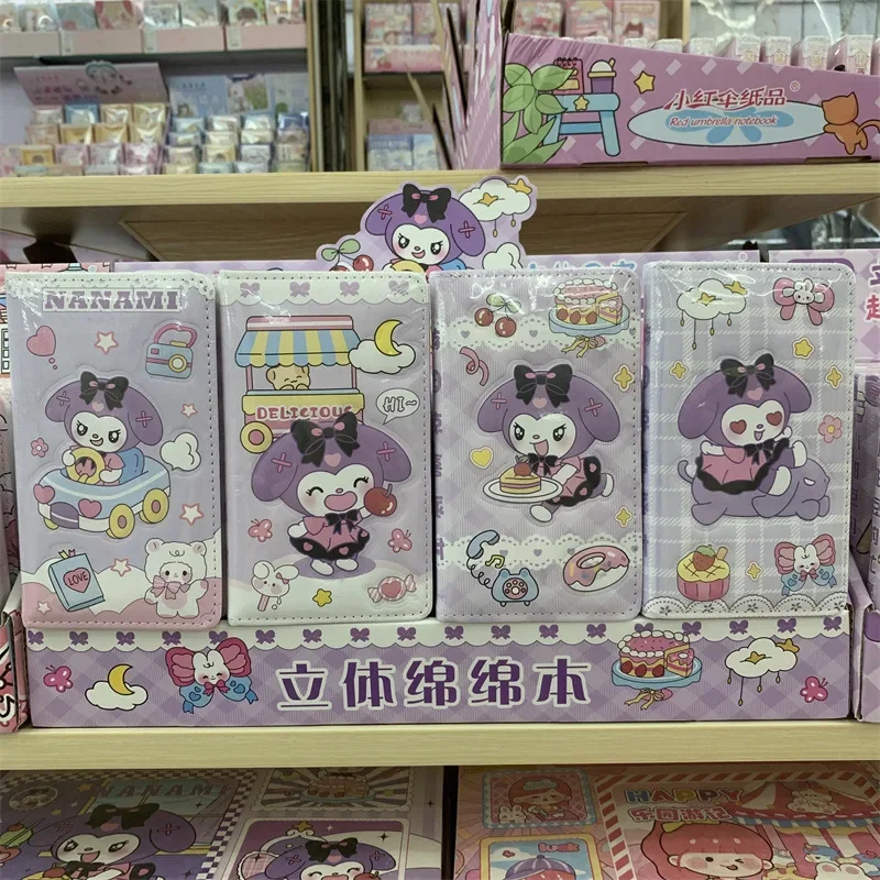 

Foreign Trade Sanrio Kuromi Decompression Benai Naimei 3D Continuous Book Pinch Le Decompression Hand Ledger Writing Book