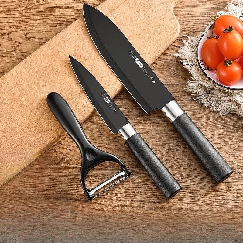PLYS Fruit Knife Household Ultra-Sharp Stainless Steel Peeler Kitchen Knife Set Multi-Purpose Slicing Knife Meat Cutting Knife
