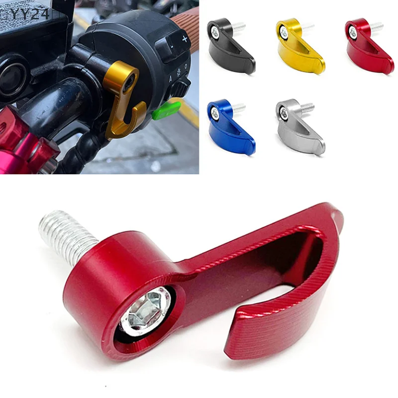 

〔YY24〕Motorcycle CNC Aluminium Alloy Hook Universal Single Hole Helmet Storage Hook For Dirt Bike Electric Scooter