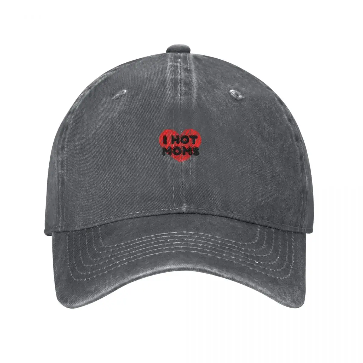 

I Love Hot Moms Baseball Cap black tea Hat beach hat Girl Men's