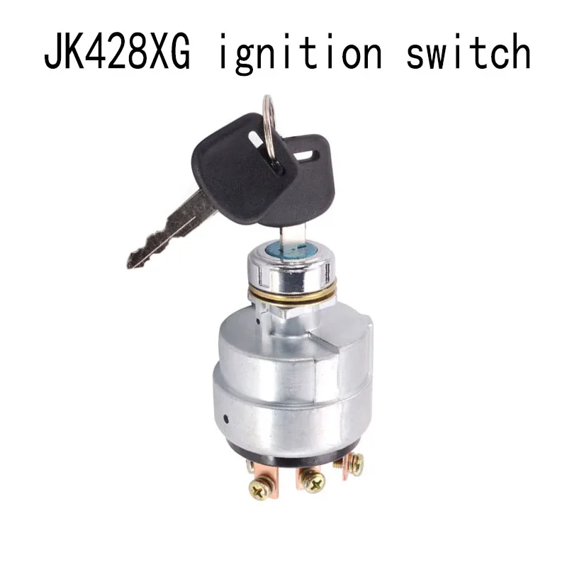 Suitable for XCMG loader accessories ignition lock start key power switch JK428XG ignition switch JP-10043