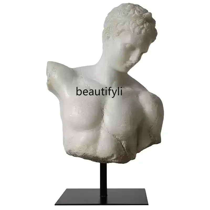 Portrait sculpture creative living room resin avatar design statue abstract figure desktop ornament