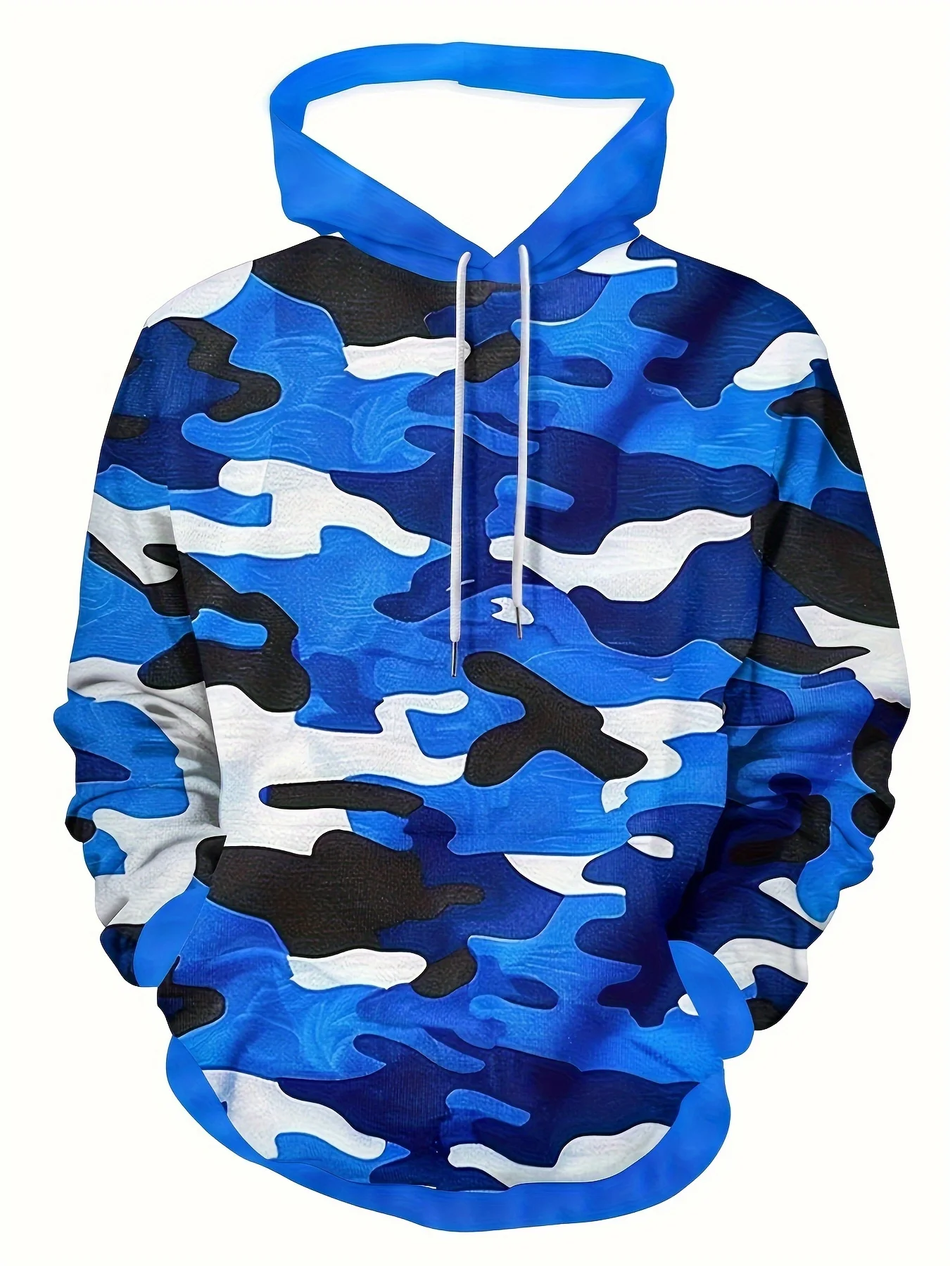 New model: men’s hooded long-sleeve loose-fitting casual printed basic sweatshirt. Perfect for young people in spring, summer, a