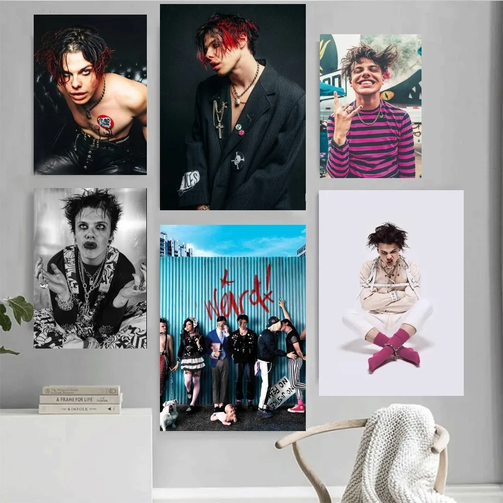 Singer Yungblud Poster Home Office Wall Bedroom Living Room Kitchen Decoration Painting