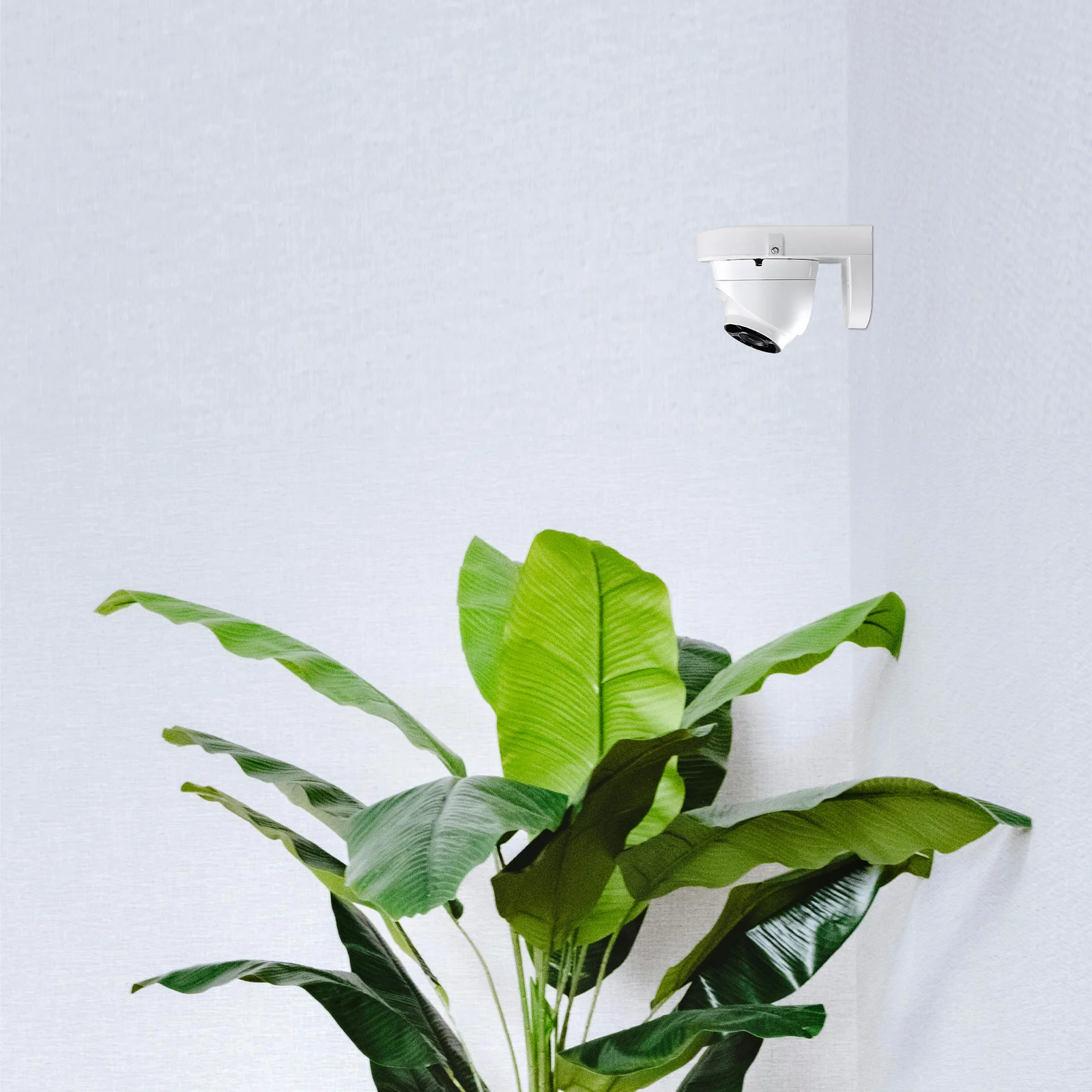 

L-Shaped Dome Camera Mount Bracket White Metal Right Angle Wall Ceiling Cctv Ip Mini Dome Surveillance Holder Compact Design