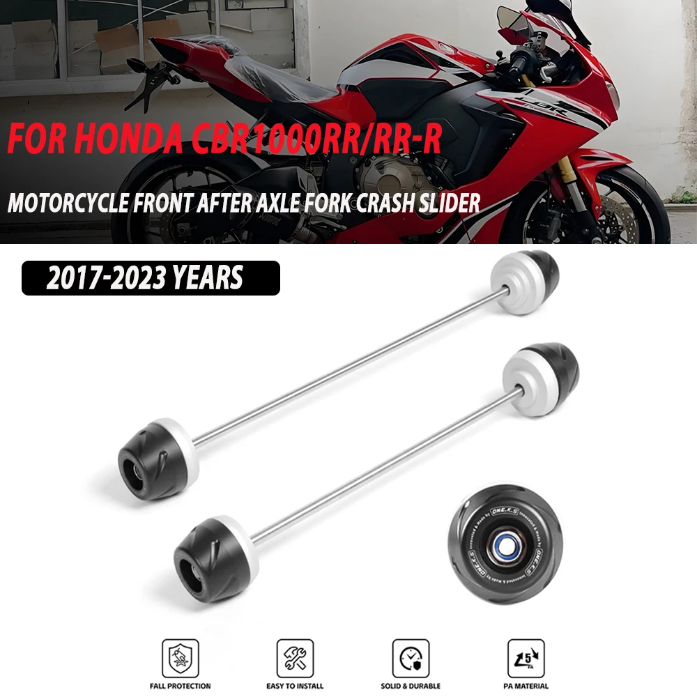 

Аксессуары для мотоциклов для HONDA CBR1000RR CBR1000RR-R 2017-2023, передняя и задняя ось, вилка, слайдер, колесо, защита от столкновений