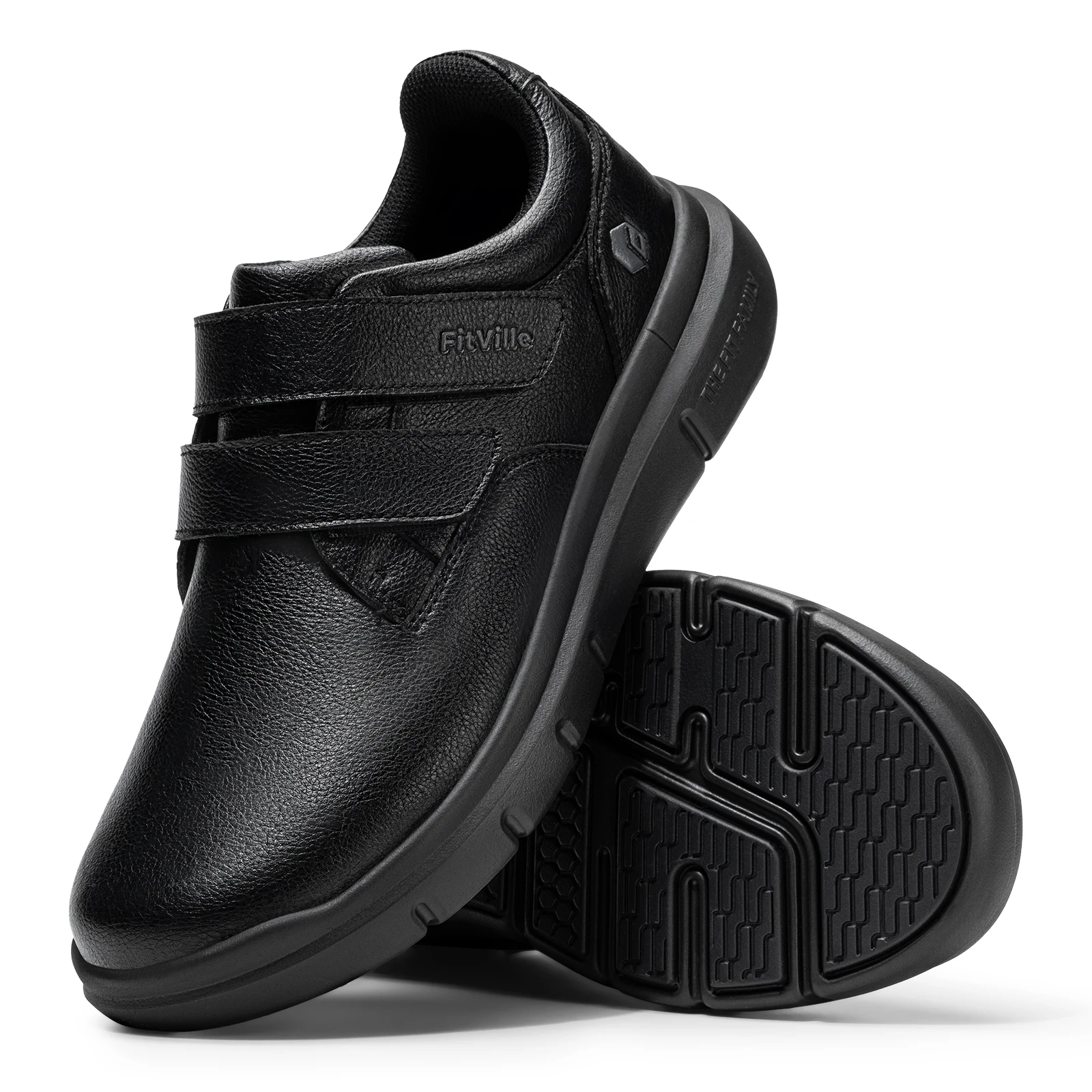 

Очень широкие мужские прогулочные туфли Fittington, кожаные модельные кроссовки, легкая мужская обувь, подошвенный фасциит и поддержка присоединения