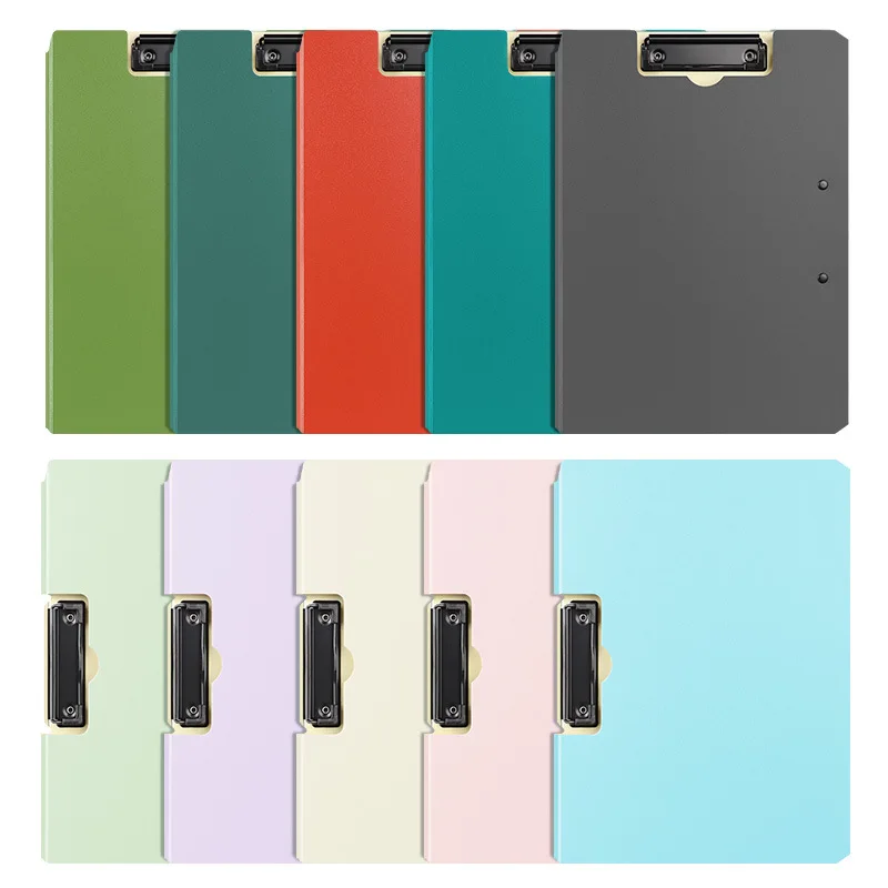 A4 Folder Double Strength Clamp Office Supplies Data Clip Board Writing Board Briefcase Documents Organizer Filing Cabinet
