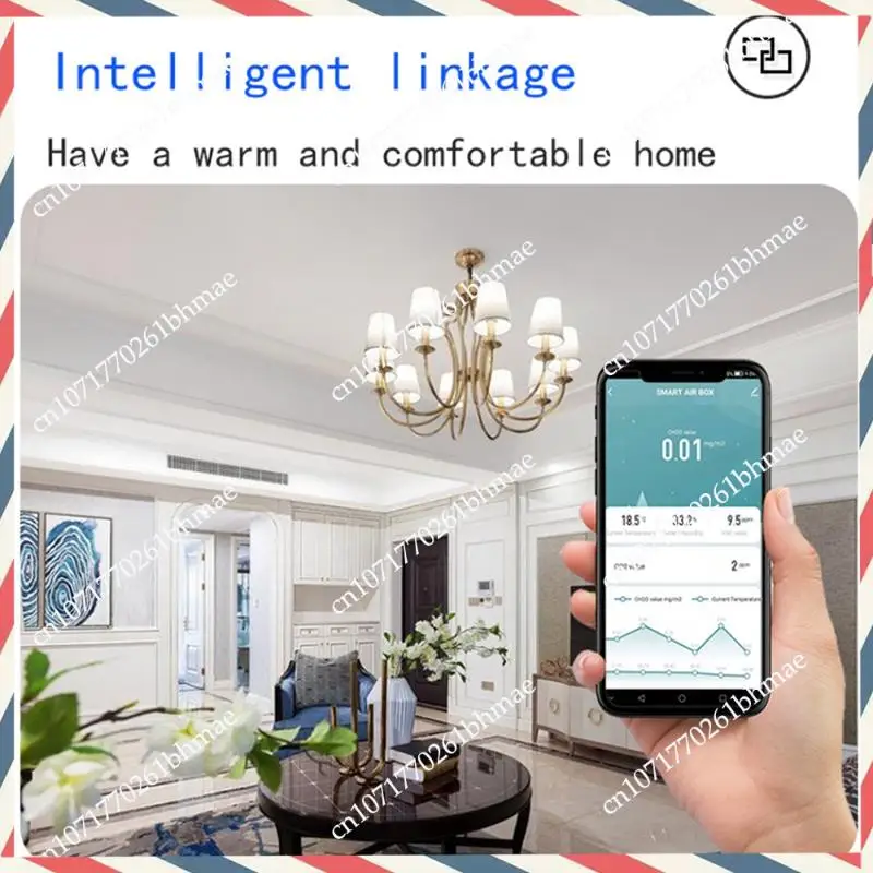 -A21Z Tuya Wifi Monitor de calidad del aire Detector de CO2 para hogar inteligente formaldehído VOC CO2 CH2O Detector de temperatura y humedad