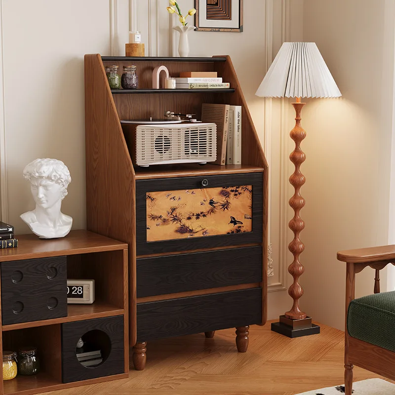 Боковые шкафы из цельного дерева, настенные шкафы для хранения из ароматной хмарной пряжи в гостиной, шкафы для хранения в спальне, современные