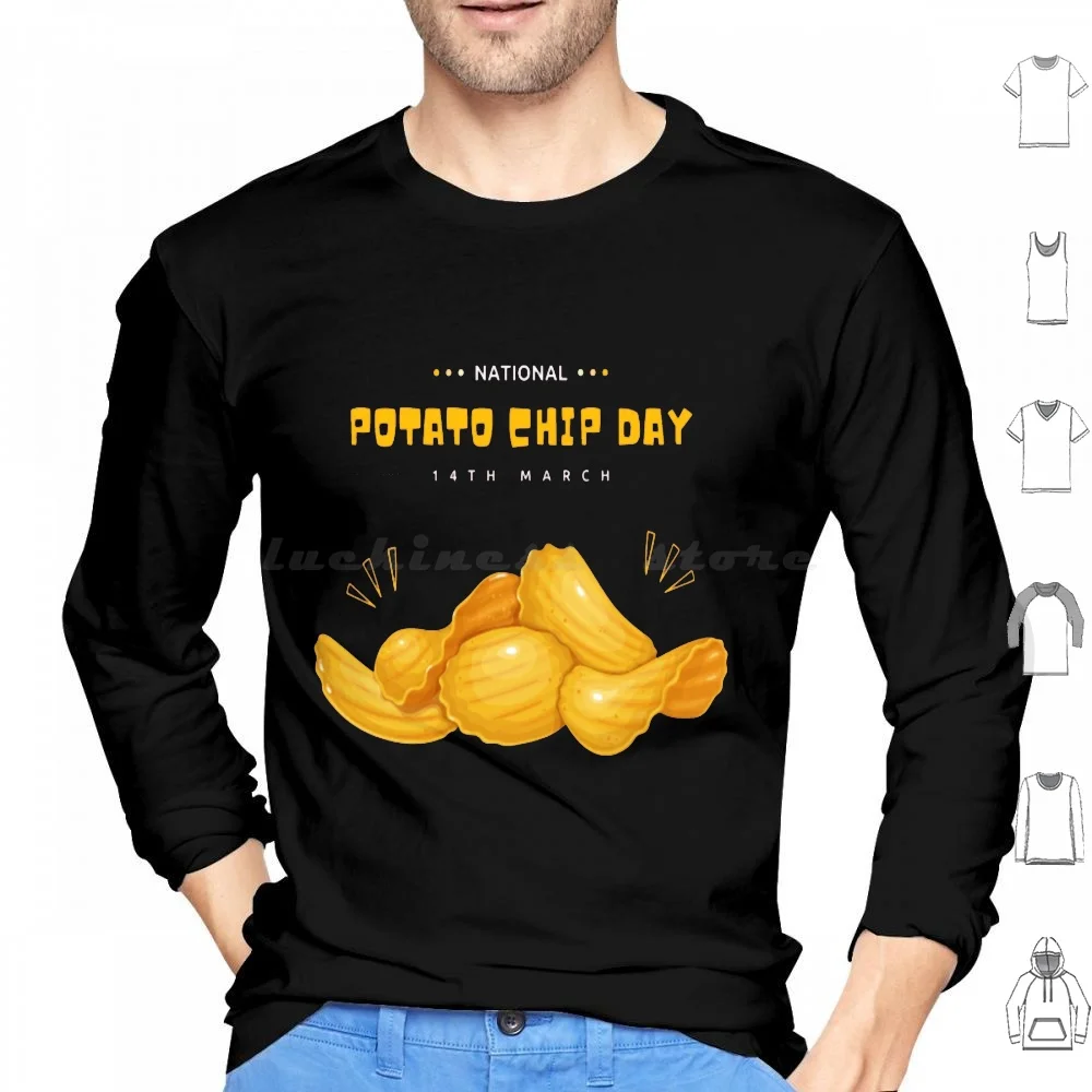 

National Potato Chip Day Hoodie cotton Long Sleeve Potato National Potato Chip Day Potato Chip Day Potato Lover National