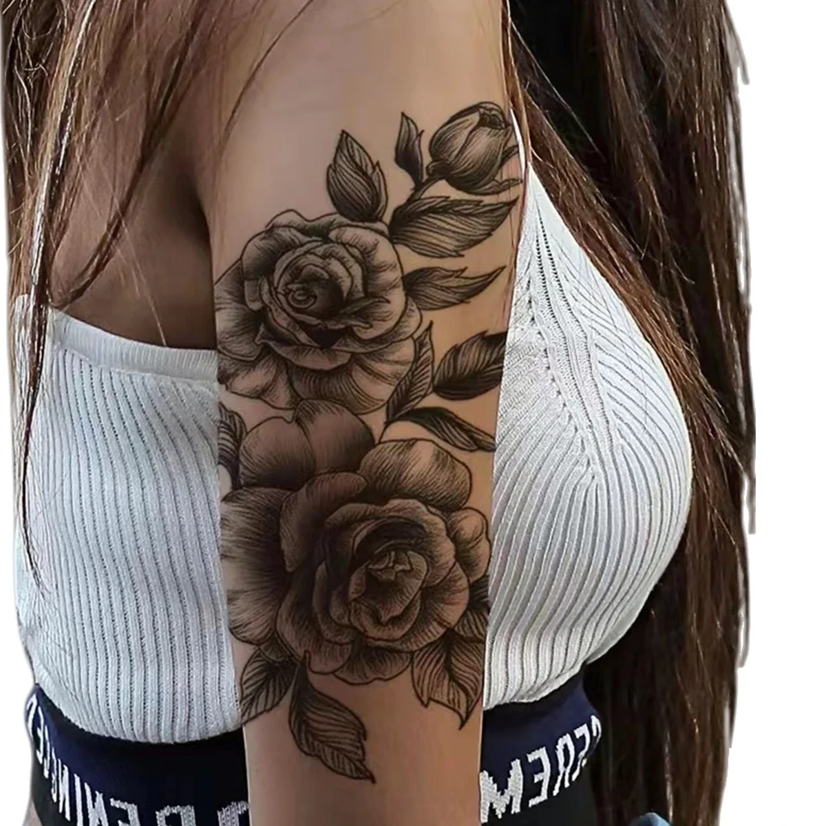 

1 Sheet Flower Tattoo Sticker Waterproof Lasting Temporary Tattoo
