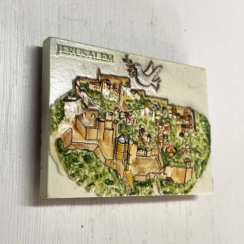 Jerusalem Refrigerator magnets Travel Souvenirs Magnets Israel Creative 3D three-dimensional crafts home decoration supplies