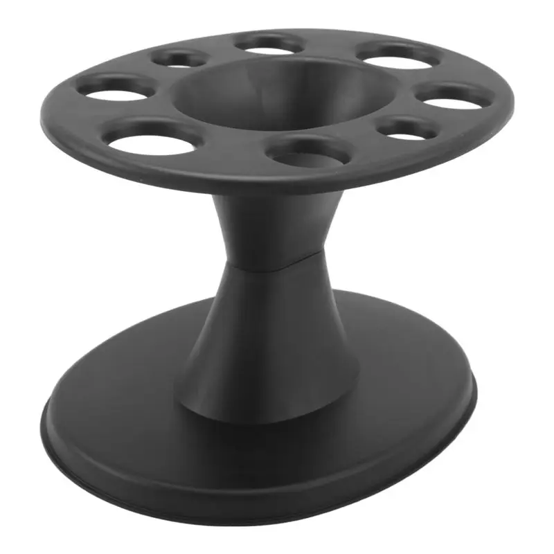 Efficient-1 PCS Hair Brush Holder Black Plastic Display Rack Hair Styling Brush Stand Hairdressing Tool Shelf Accessories
