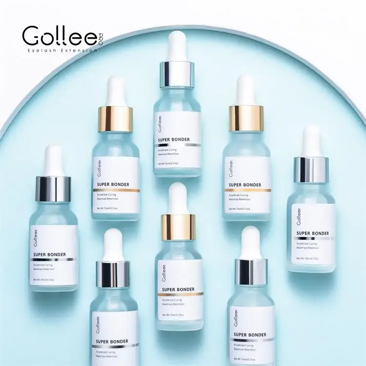 Gollee Bonder Lash Not Irritating Lash Primer and Bonder Eyelash Extensions 15ml Super Bonder Alcohol Lashes Primer Eyelashes