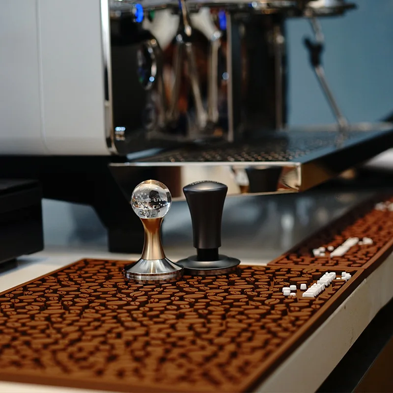 Coffee Bar Mat Non Slip Coaster Filtration Drainage Mat Water Blocking Mat Coffee Bean Elements Coffee Accessories Barista