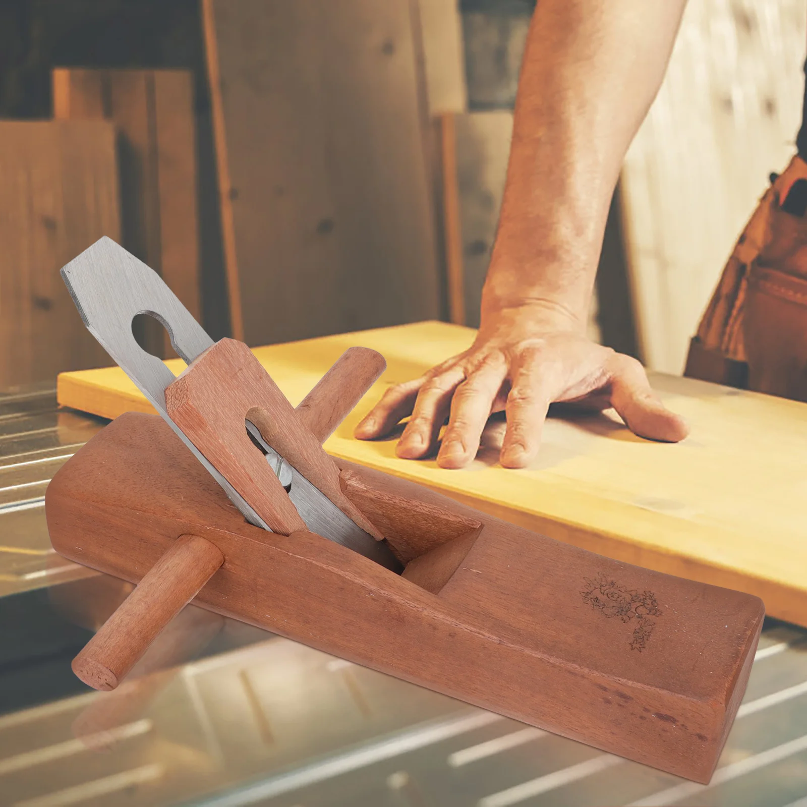 Cepilladora manual para carpintería de palisandro, bordes planos, herramienta ligera para carpintero, para recortar, pulir, accesorios de carpintería