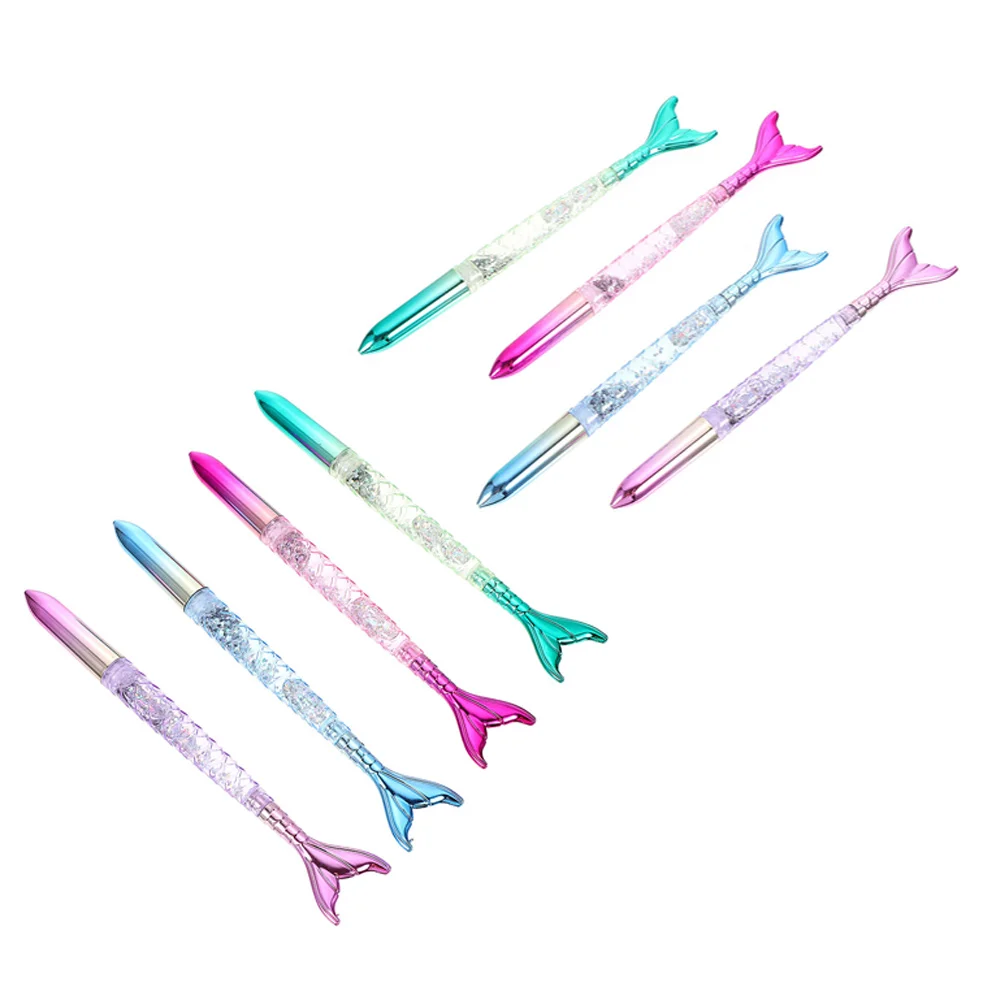 

8 Pcs Mermaid Ballpoint Pen Pens Fountain Ink Children Sign Plastic Cartoon Signature Student