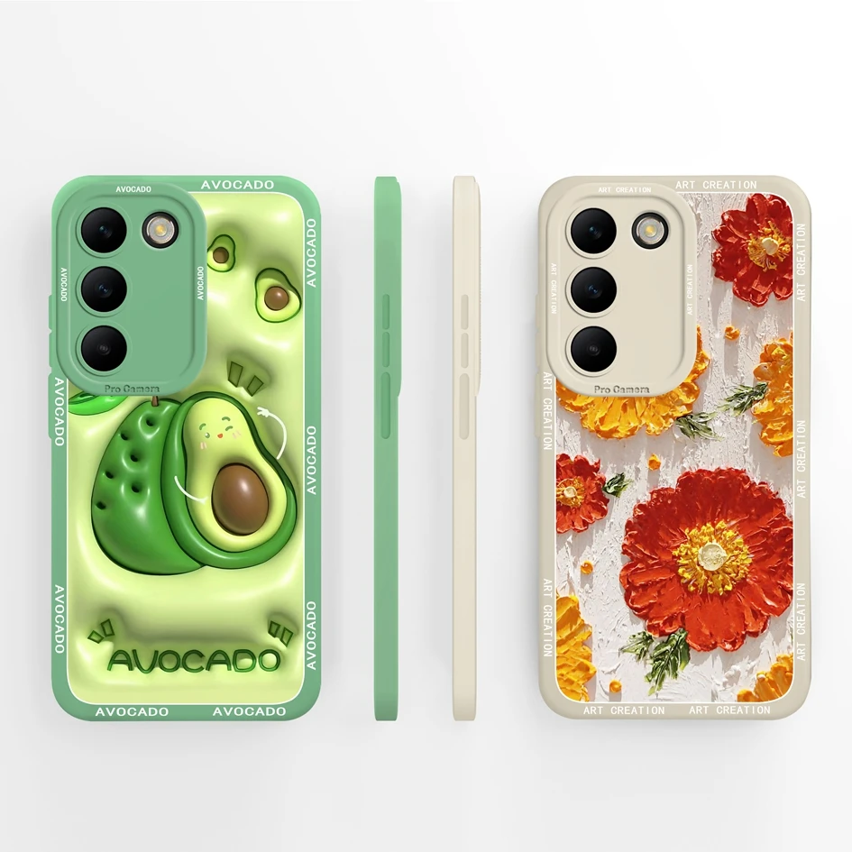 For Vivo V30 Lite V30SE Back Cover Soft Popular High Mountain Pattern Ultrathin Silicone Protection New Case For Vivo V30E Funda
