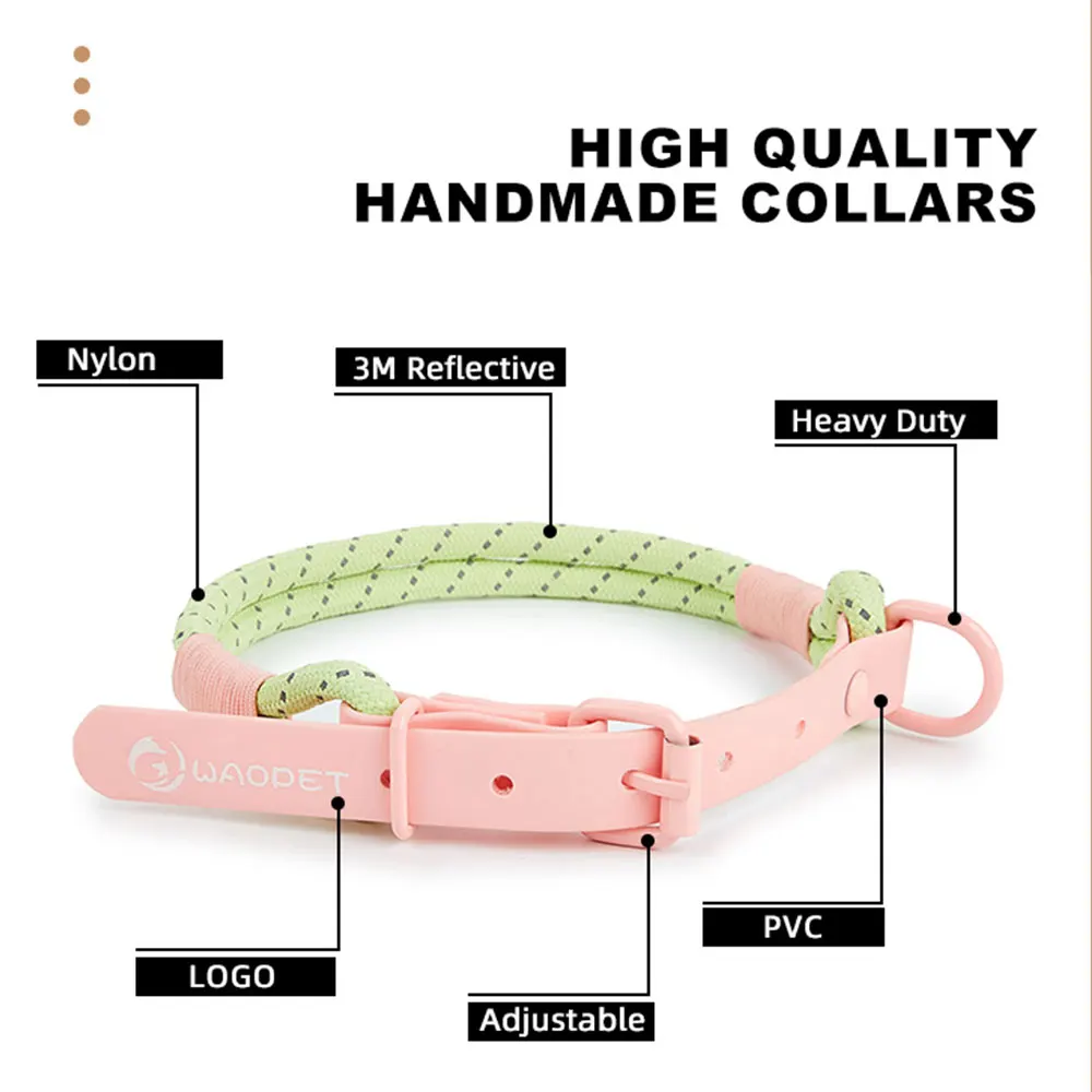 Super Cute Pet dog collar for Small and medium Dogs fashion Nylon Cool Summer Bioxane PVC comfortable Handmade Pet supplies new