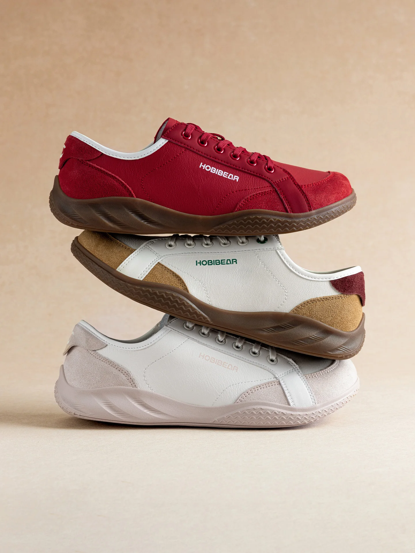 HOBIBEAR Barfußschuhe für Damen und Herren, breiter Zehenbereich, leichte Turnschuhe, lässige, farblich abgesetzte Wanderschuhe aus Kunstleder – Detail 3