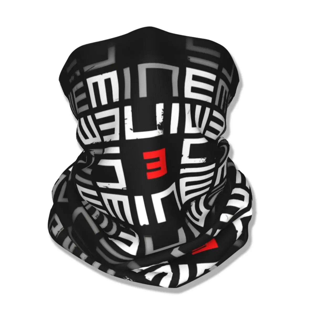 Logo Eminem Bandana Neck Gaiter Printed Hip Hop Music Album Wrap Scarf Warm Face Mask Hiking Unisex Adult Winter