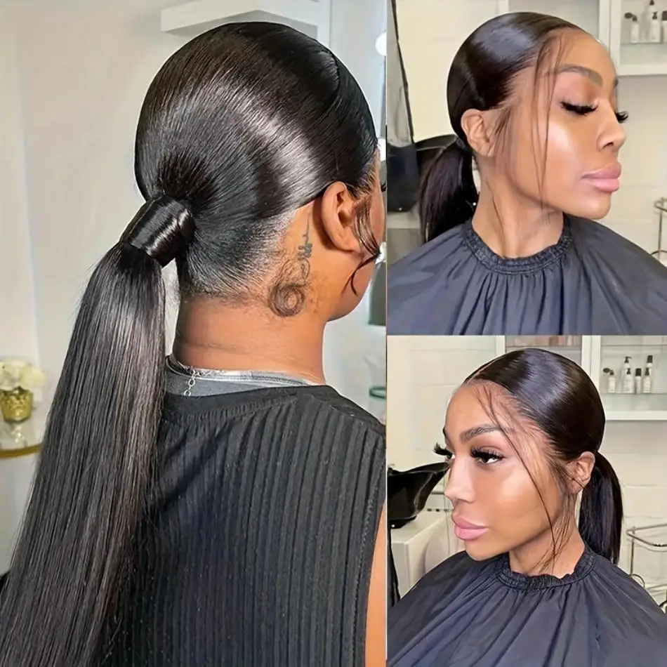 

Парик из натуральных волос HD 360 Bone Straight Full Lace, предварительно проработанный, с HD-основой, 36 дюймов, для женщин