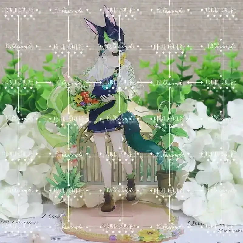 

2025 Anime Badge Laser Ticket Desktop Decor Genshin Impact Tighnari Cute Acrylic Stand Figure Display Model Game Cosplay Gift