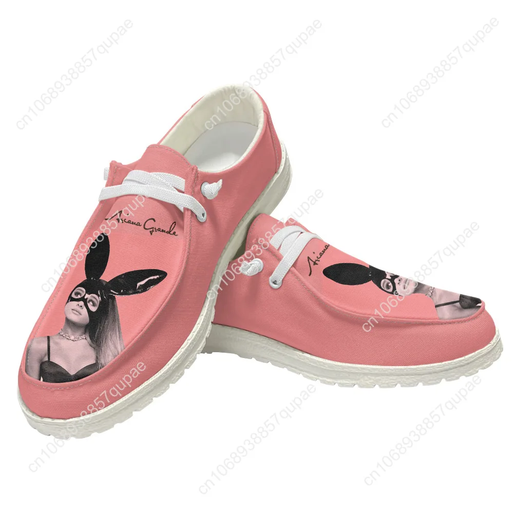 Ariana Grande Casual Shoes Singer Men Woman Flat Shoe Breathable Indoor Outdoor Lightweight Footwear Couple Custom Made Shoe