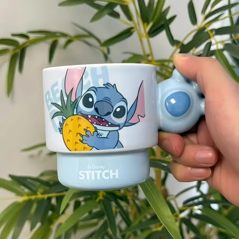 

Набор керамических кружек Disney Stitch, 4 шт., в подарочной коробке, для девушки, подруги, женщины, на день рождения, Новый год